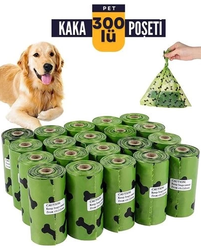 Evcil Hayvan Kaka Poşeti 300 Adet