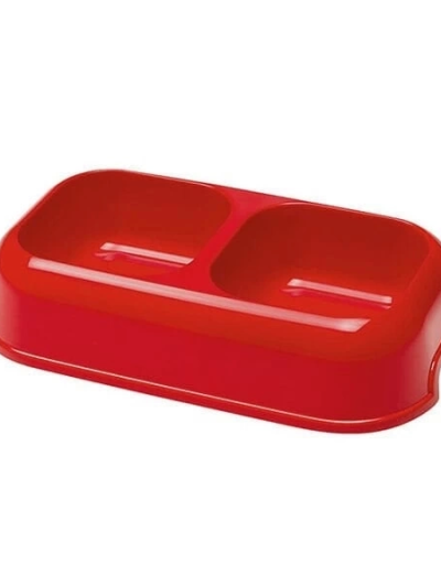 Ferplast Party 18 Plastik Çift Hazneli Köpek Mama Ve Su Kabı 2 Adet 1 Lt