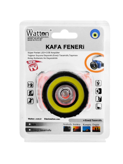 Güçlü Pilli Kafa Lambası Wt