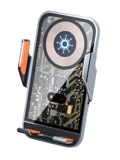 Ally C10 15w Hızlı Şarj Şeffaf Otomatik Araç İçi Telefon Tutucu-