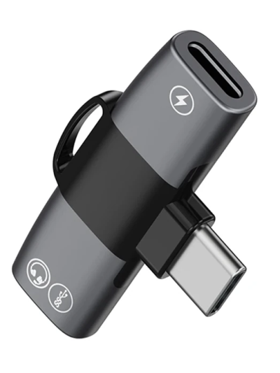 Ally Mini 2in1 Type-c To Type-c Kulaklık Şarj Adaptöru-
