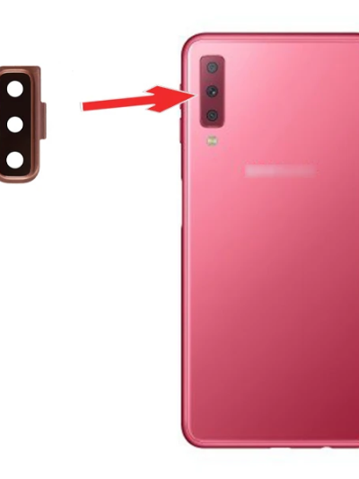 Sm Galaxy A7 A750 Arka Kamera Lens Camı Ve Çerçeve Full-