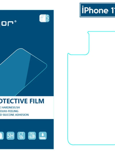 Gor İphone 11 Pro 5.8 Çizilmez Arka Koruyucu Jelatin 5 Adet Set-