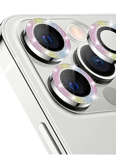 Ally İphone 12 Pro Max 3d Metal Çerçeveli Kamera Lens Koruyucu-