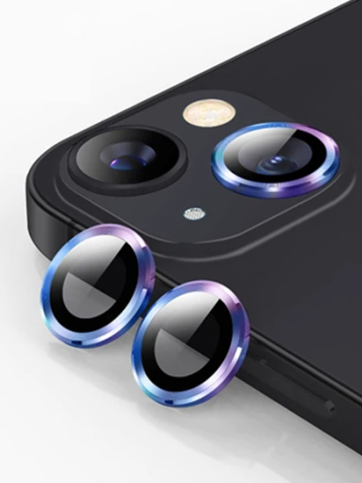 Ally İphone 13 - 13 Mini 3d Metal Çerçeveli Kamera Lens Koruyucu-