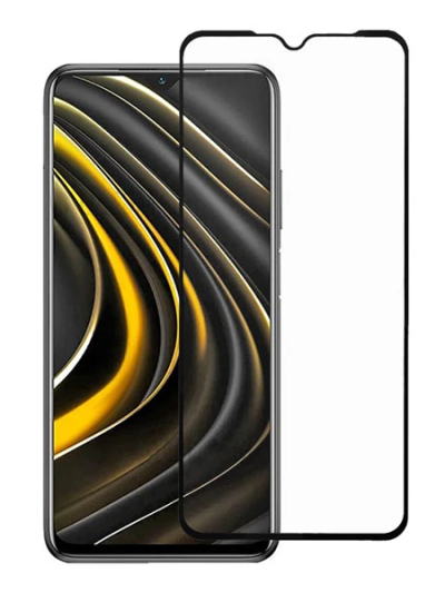 Xiaomi Poco M3 Full Glue Tempered Full Cam Ekran Koruyucu-