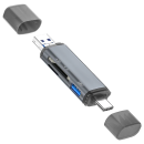 Ally Ads-307 3 In 1 Usb Micro Usb Type-c Otg Kart Okuyucu-