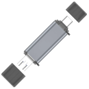 Ally Ads-307 3 In 1 Usb Micro Usb Type-c Otg Kart Okuyucu-