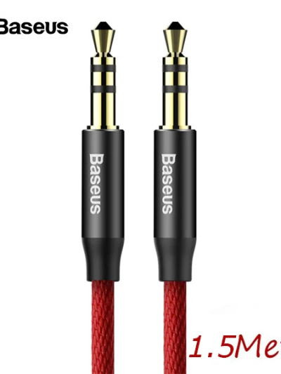 Baseus Yiven M30 3.5mm Aux Kablo 1.5 Metre Halat Aux Kablo-