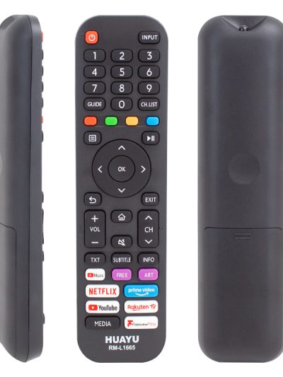 Huayu Kl Rm-l1665 Hisense Netflix-prime Video- Youtube Tuşlu Lcd-led Tv Kumanda