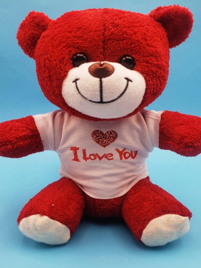 Kırmızı I Love You Ayıcık