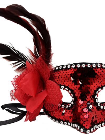 kirmizi-renk-yandan-tuylu-gullu-gumus-tasli-pullu-maske-20x22-cm-resim-4743
