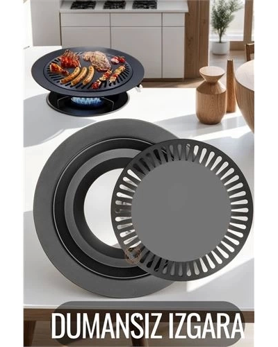 Kokusuz Dumansız Izgara Su Hazneli Ocak Üstü Grill