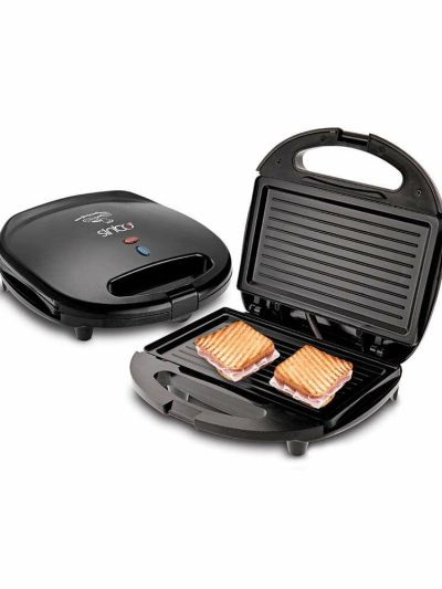 Mi̇ni̇ Grani̇t Elektri̇kli̇ Tost Maki̇nesi̇ 2 Tost Yapişmaz Yüzey 750w Ssm-2513