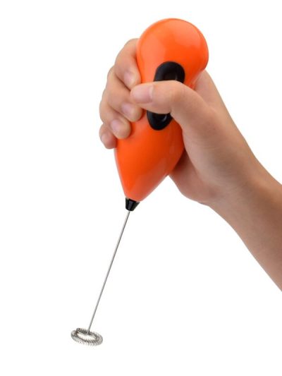 Mini Pilli Portatif Karıştırıcı Cappucino Maker Mikser - Renkli