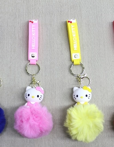 Ponponlu Hello Kitty Anahtarlık Alk4247