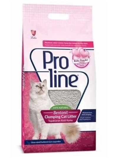 Proline Bebek Pudralı Topaklanan Bentonit Kedi Kumu İnce 5 Lt