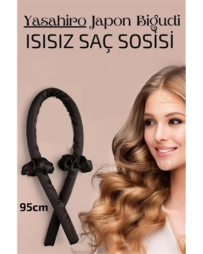 Saç Sosisi Isısız Saç Şekillendirici Saten Japon Bigudisi