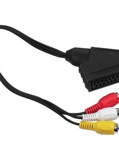 Scart Adaptör Di̇şi̇rca Erkek 20 Cm Kablo