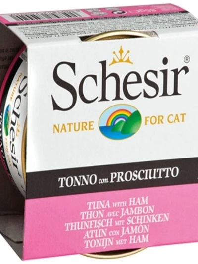 Schesir Ton Balık Ve Jambonlu Jöleli Konserve Kedi Maması 85 Gr