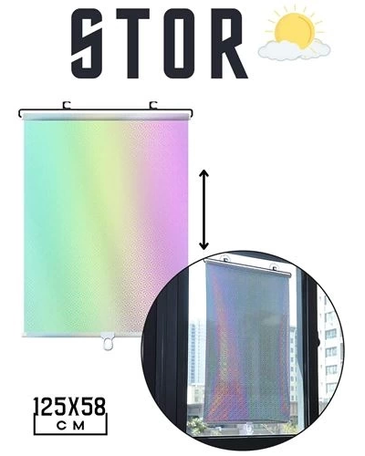 Stor Perde Reflektiv Manila Design
