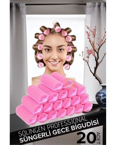 Süngerli Gece Bigudisi 3 Cm 20 Adet Solingen Professional