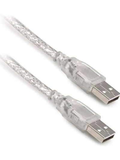 Usb Erkek-erkek Kablo 3 Metre Şeffaf