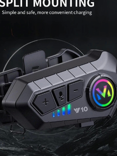 Y10 Kask Kulaklık Bluetooth Motosiklet Kulaklık 5,3 Bluetooth Intercom Motorsiklet Kulaklık
